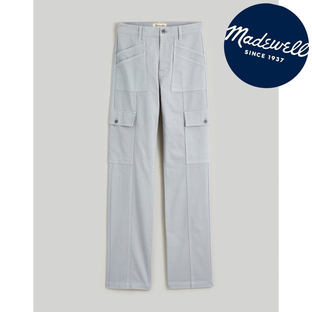 Madewell Garmet Dyed 90's Straight Cargo Pant Solstice Gray
